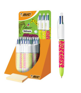 BOLIGRAFO 4 COL.BIC TERCIOPELO E/30