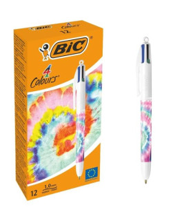 BOLIGRAFO 4 COL.BIC TIEDYE PASTEL