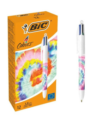 BOLIGRAFO 4 COL.BIC TIEDYE PASTEL