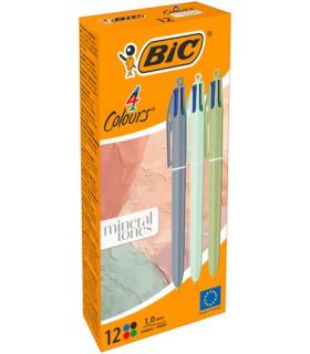 BOLIGRAFO BIC 4 COL. TONOS MINERAL