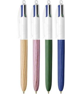 BOLIGRAFO 4 COL.BIC WOOD