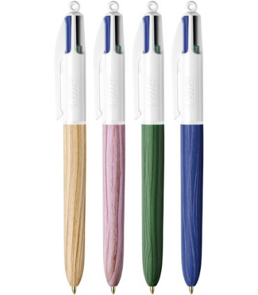 BOLIGRAFO 4 COL.BIC WOOD