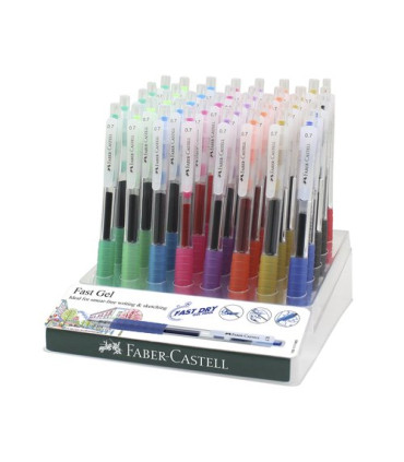 BOLI FABER CASTELL GEL 0,7 EXP.40 SURT