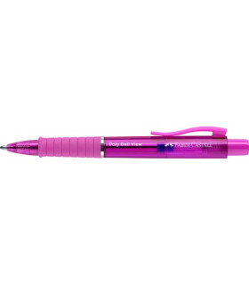 BOLIGRAFO FABER POLY BALL VIEW EL.FUCSIA