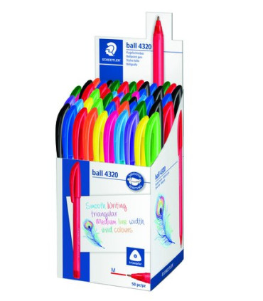 BOLIGRAFOS STAEDTLER 4320 ESTUCHE DE 50