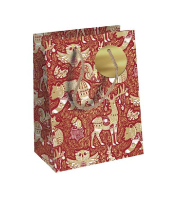 BOLSA PAPEL KRAFT  21,5x25,3 RED FORREST