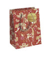 BOLSA PAPEL KRAFT  21,5x25,3 RED FORREST