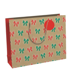 BOLSA PAPEL KRAFT  37,3x27,5 LAZOS  P/6