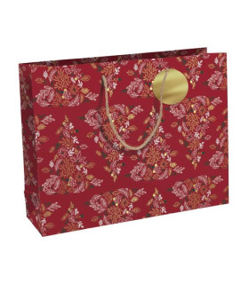BOLSA PAPEL KRAFT  37,3x27,5 RED FORREST