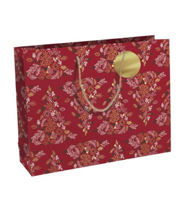 BOLSA PAPEL KRAFT  37,3x27,5 RED FORREST