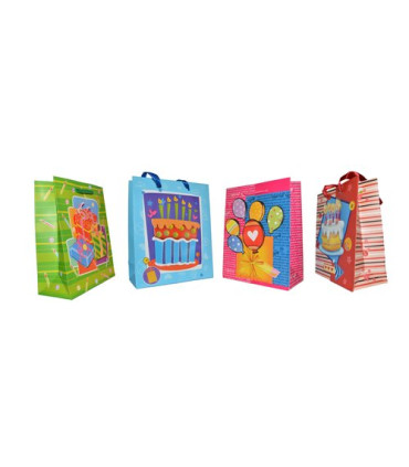 BOLSA PAPEL RELIEVE PAQ.12 SURTIDAS