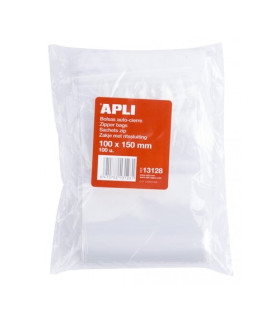 BOLSAS APLI AUTO-CIERRE 100x150 P/100