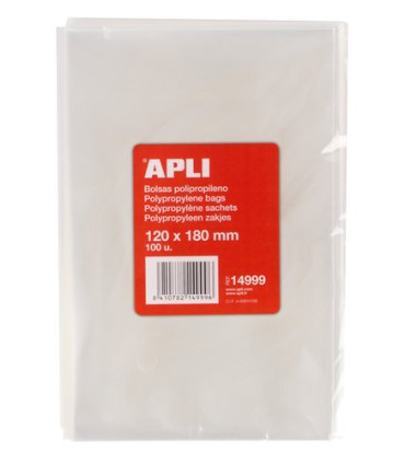 BOLSAS APLI POLIPROPILENO 120x180 B/100