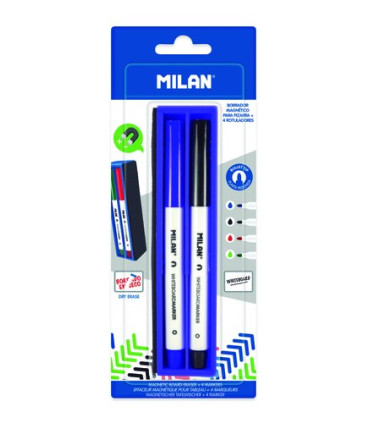 BORRADOR PIZARRA MILAN + 4 ROTULADORES