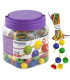 BOTE DE 100 BOLAS ENSARTABLES + CORDONES