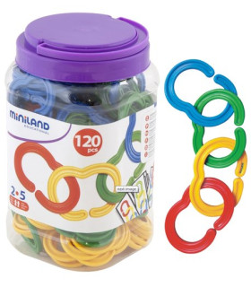 BOTE DE 120 CADENAS ENGARZABLES PLANAS