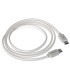 CABLE USB-C - USB-C 1,5 m. BLANCO