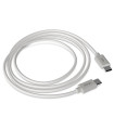 CABLE USB-C - USB-C 1,5 m. BLANCO