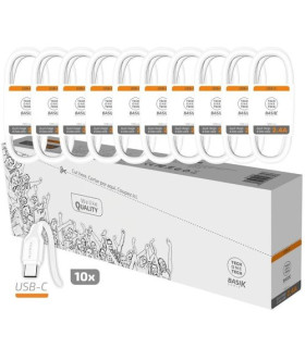 CABLE TECHONE USB-USB-C 1 m. P/10