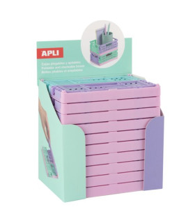 CAJA ALMACENAMIENTO APLI PLEG. ROSA E.10