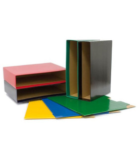 CAJA ARCHIV.GRF.GRAFCOLOR A4 86 ROJO