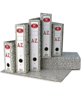 CAJA ARCHIV. 4º NATURAL 82mm GRIS
