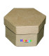 CAJAS DECORABLES NIEF.CARTON HEXAGONALES