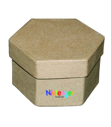 CAJAS DECORABLES NIEF.CARTON HEXAGONALES