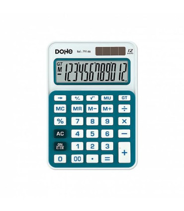 CALCULADORA BOLS.DOHE 12 DIG. AZUL