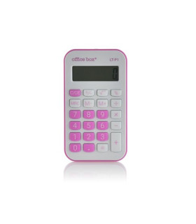 CALCULADORA BOLS.OFF.BOX 8 DIG. ROSA