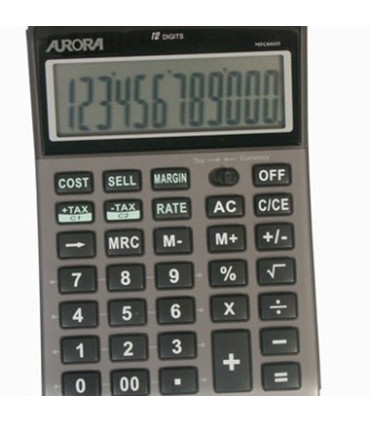 CALCULADORA MESA AURORA 12 DIG. DT661