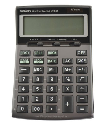 CALCULADORA MESA AURORA 12 DIG. DT665
