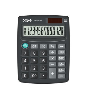 CALCULADORA MESA DOHE 12 DIG. NEGRO