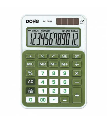 CALCULADORA MESA DOHE 12 DIG. VERDE