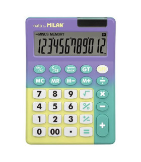 CALCULADORA MESA MILAN 12 DIG.LI/TQ B/1
