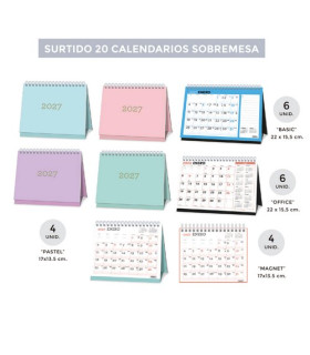 CAL.SENF. SOBR./MAGNET SURTIDO DE 20