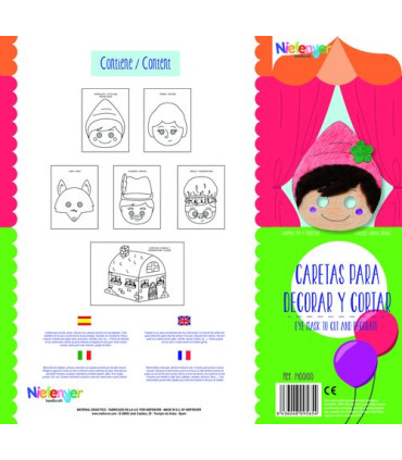 CARETA CART. 300gr. CAPERUCITA PACK 6