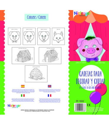 CARETA CART. 300gr. LOS 3 CERDITOS PACK