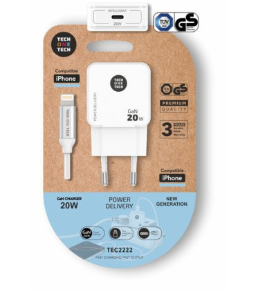 CARGADOR TECHONE USB-C + CABLE USB-C - L