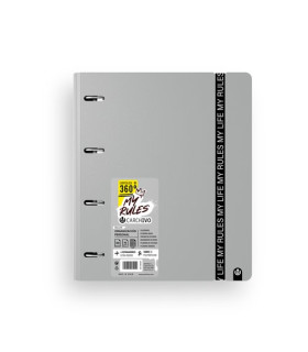 CARPEBLOC CARCH. FOAM A4 4AN.100H GREY