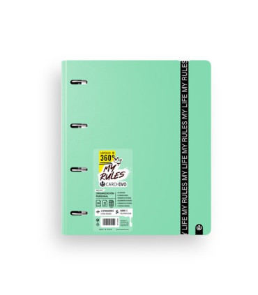 CARPEBLOC CARCH. FOAM A4 4AN.100H JADE