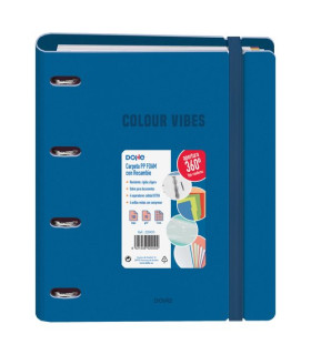 CARPEBLOC DOHE COLOUR VIBES A4 POLY AZUL