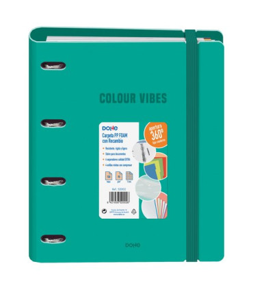 CARPEBLOC DOHE COLOUR VIBES A4 POLY VERD