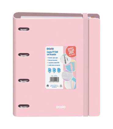 CARPEBLOC DOHE SERENITY A4 POLY ROSA
