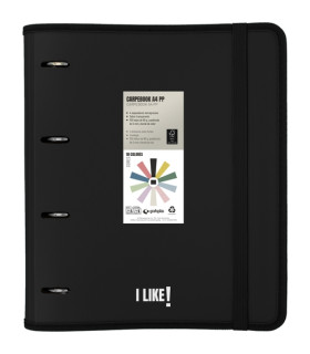 CARPEBLOC GRAF.PP LIKE3 A4 4AN.80h NEGRO