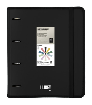 CARPEBLOC GRAF.PP LIKE3 A4 4AN.80h NEGRO