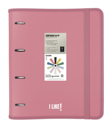 CARPEBLOC GRAF.PP LIKE3 A4 4AN.80h ROSA