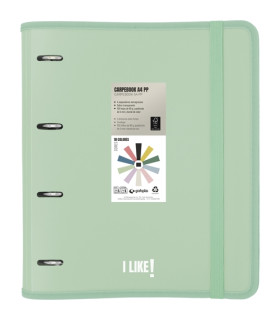 CARPEBLOC GRAF.PP LIKE3 A4 4AN.80h VERDE