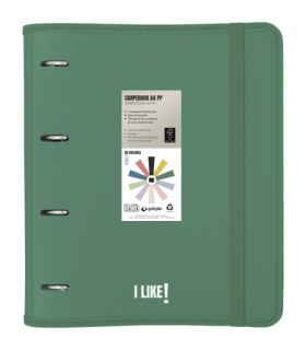 CARPEBLOC GRAF.PP LIKE3 A4 4AN.80h VERDE