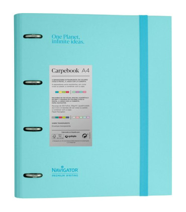 CARPEBOOK NAVIGATOR FORR. A4 AZUL SOFT